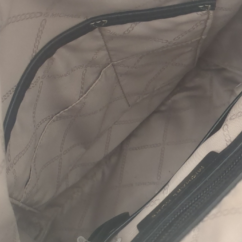 Michael Kors Light Blue Backpack with Black Straps and Gold Hardware - Picture 7 of 12